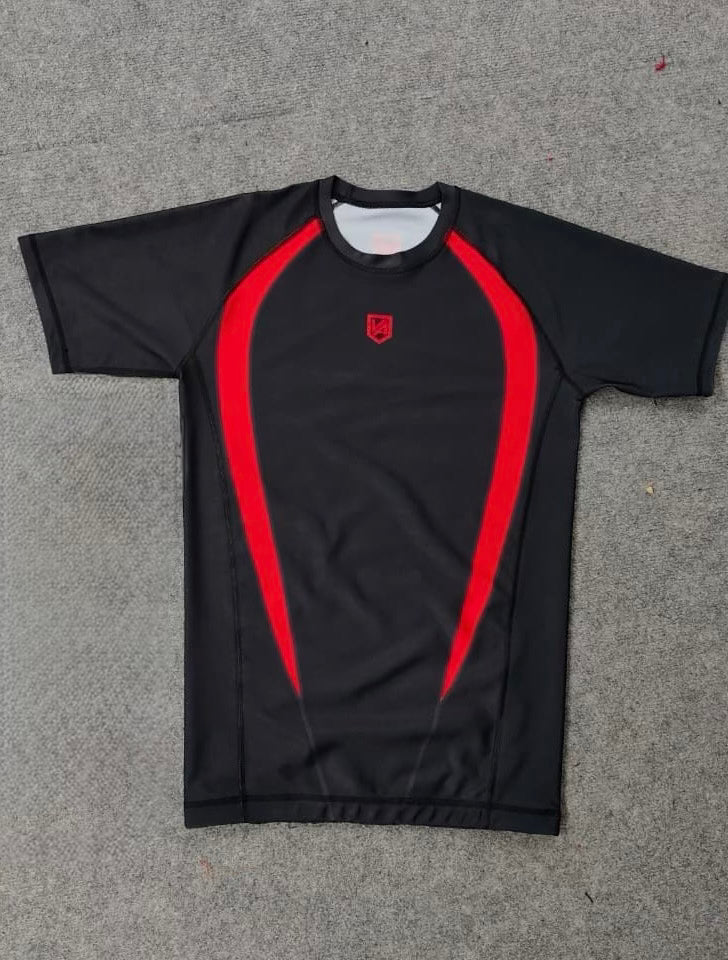 Vanguard Rashguard - Red & Black